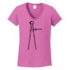 Ladies Heavy Cotton™ 100% Cotton V-Neck T-Shirt Thumbnail