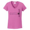 Ladies Heavy Cotton™ 100% Cotton V-Neck T-Shirt Thumbnail