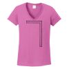 Ladies Heavy Cotton™ 100% Cotton V-Neck T-Shirt Thumbnail