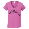 Ladies Heavy Cotton™ 100% Cotton V-Neck T-Shirt Thumbnail