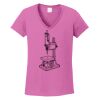 Ladies Heavy Cotton™ 100% Cotton V-Neck T-Shirt Thumbnail
