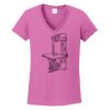 Ladies Heavy Cotton™ 100% Cotton V-Neck T-Shirt Thumbnail