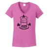 Ladies Heavy Cotton™ 100% Cotton V-Neck T-Shirt Thumbnail