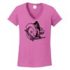 Ladies Heavy Cotton™ 100% Cotton V-Neck T-Shirt Thumbnail