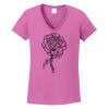 Ladies Heavy Cotton™ 100% Cotton V-Neck T-Shirt Thumbnail