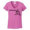 Ladies Heavy Cotton™ 100% Cotton V-Neck T-Shirt Thumbnail