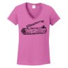 Ladies Heavy Cotton™ 100% Cotton V-Neck T-Shirt Thumbnail