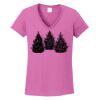 Ladies Heavy Cotton™ 100% Cotton V-Neck T-Shirt Thumbnail