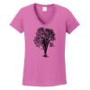 Ladies Heavy Cotton™ 100% Cotton V-Neck T-Shirt Thumbnail