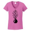 Ladies Heavy Cotton™ 100% Cotton V-Neck T-Shirt Thumbnail
