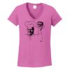 Ladies Heavy Cotton™ 100% Cotton V-Neck T-Shirt Thumbnail