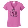 Ladies Heavy Cotton™ 100% Cotton V-Neck T-Shirt Thumbnail
