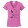 Ladies Heavy Cotton™ 100% Cotton V-Neck T-Shirt Thumbnail