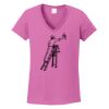 Ladies Heavy Cotton™ 100% Cotton V-Neck T-Shirt Thumbnail