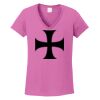 Ladies Heavy Cotton™ 100% Cotton V-Neck T-Shirt Thumbnail