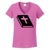 Ladies Heavy Cotton™ 100% Cotton V-Neck T-Shirt Thumbnail