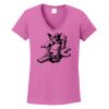 Ladies Heavy Cotton™ 100% Cotton V-Neck T-Shirt Thumbnail