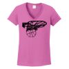 Ladies Heavy Cotton™ 100% Cotton V-Neck T-Shirt Thumbnail