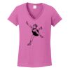 Ladies Heavy Cotton™ 100% Cotton V-Neck T-Shirt Thumbnail