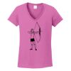 Ladies Heavy Cotton™ 100% Cotton V-Neck T-Shirt Thumbnail