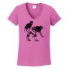 Ladies Heavy Cotton™ 100% Cotton V-Neck T-Shirt Thumbnail