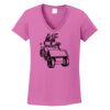 Ladies Heavy Cotton™ 100% Cotton V-Neck T-Shirt Thumbnail