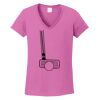 Ladies Heavy Cotton™ 100% Cotton V-Neck T-Shirt Thumbnail