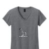 Ladies Heavy Cotton™ 100% Cotton V-Neck T-Shirt Thumbnail