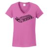 Ladies Heavy Cotton™ 100% Cotton V-Neck T-Shirt Thumbnail
