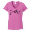 Ladies Heavy Cotton™ 100% Cotton V-Neck T-Shirt Thumbnail