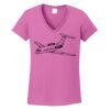 Ladies Heavy Cotton™ 100% Cotton V-Neck T-Shirt Thumbnail