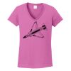 Ladies Heavy Cotton™ 100% Cotton V-Neck T-Shirt Thumbnail