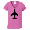 Ladies Heavy Cotton™ 100% Cotton V-Neck T-Shirt Thumbnail