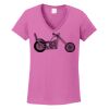 Ladies Heavy Cotton™ 100% Cotton V-Neck T-Shirt Thumbnail