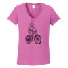 Ladies Heavy Cotton™ 100% Cotton V-Neck T-Shirt Thumbnail