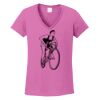 Ladies Heavy Cotton™ 100% Cotton V-Neck T-Shirt Thumbnail