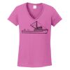 Ladies Heavy Cotton™ 100% Cotton V-Neck T-Shirt Thumbnail