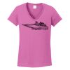 Ladies Heavy Cotton™ 100% Cotton V-Neck T-Shirt Thumbnail