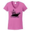 Ladies Heavy Cotton™ 100% Cotton V-Neck T-Shirt Thumbnail
