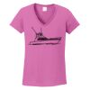 Ladies Heavy Cotton™ 100% Cotton V-Neck T-Shirt Thumbnail