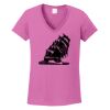Ladies Heavy Cotton™ 100% Cotton V-Neck T-Shirt Thumbnail