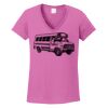 Ladies Heavy Cotton™ 100% Cotton V-Neck T-Shirt Thumbnail