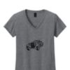 Ladies Heavy Cotton™ 100% Cotton V-Neck T-Shirt Thumbnail