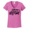 Ladies Heavy Cotton™ 100% Cotton V-Neck T-Shirt Thumbnail