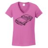 Ladies Heavy Cotton™ 100% Cotton V-Neck T-Shirt Thumbnail