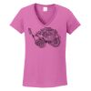 Ladies Heavy Cotton™ 100% Cotton V-Neck T-Shirt Thumbnail