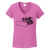 Ladies Heavy Cotton™ 100% Cotton V-Neck T-Shirt Thumbnail