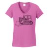 Ladies Heavy Cotton™ 100% Cotton V-Neck T-Shirt Thumbnail