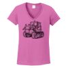 Ladies Heavy Cotton™ 100% Cotton V-Neck T-Shirt Thumbnail