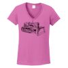 Ladies Heavy Cotton™ 100% Cotton V-Neck T-Shirt Thumbnail